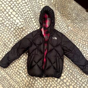 Girls North Face Down reversible jacket